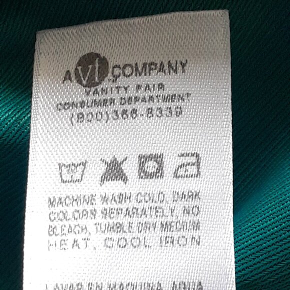 Vintage Vanity Fair Set of 2 Pairs Nylon Pajama Pants Pink Green Size M - Picture 12 of 13